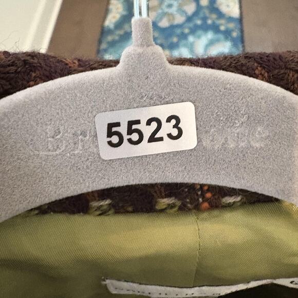 Vintage Garfield & Marks Jacket Womens 6 Brown Plaid Winged Collar Wool Made USA - Picture 11 of 11